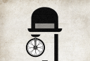 喜剧独轮车logo图